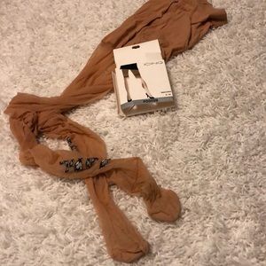 Icing Footed Tights With Butterflies